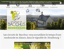 Tablet Screenshot of lescircuitsdebacchus-alsace.com